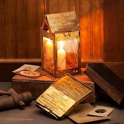 Kings County Tools Brass Candle Lantern | Vintage Design | Ideal for Camping | Mount or Hang Options