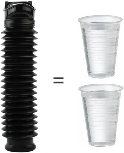 Set of 2 Portable Travel Urinal, Collapsible Urinals for Men and Women, Reusable Kids Potty, Personal Pee Bottle for Outdoor Camping, Long Road Trip and in Traffic