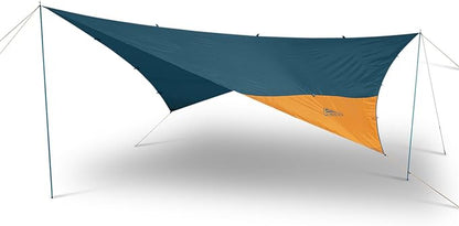 Kelty Noah’s Tarp Sun Shelter and Multi-Use Awning Rainfly, Portable Canopy UV Protection, Waterproof + Durable, 3 Sizes for Customized Pitch