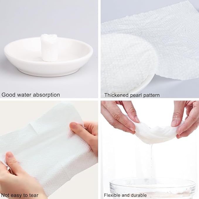 100 PCS Compressed Towels Pack with 2 Carrying Cases, Portable for Home Travel Camping Outdoors and Beauty Salon (100PCS + 2 Carrying Cases)
