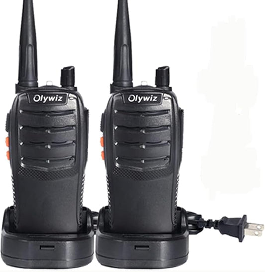 Walkie Talkies GMRS Radio for Adults Long Range Rechargeable 2 Way Radio with Flashlight for School Business Family 2 Pack