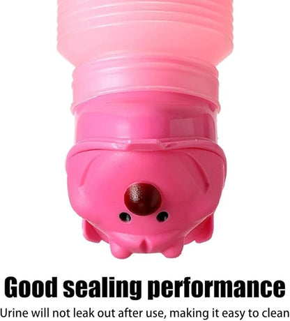 MiOYOOW Portable Urinal Bottle, Shrinkable Emergency Urinal Leakproof Pee Bottle for Car Camping Hiking Traveling (600ML/750ML)