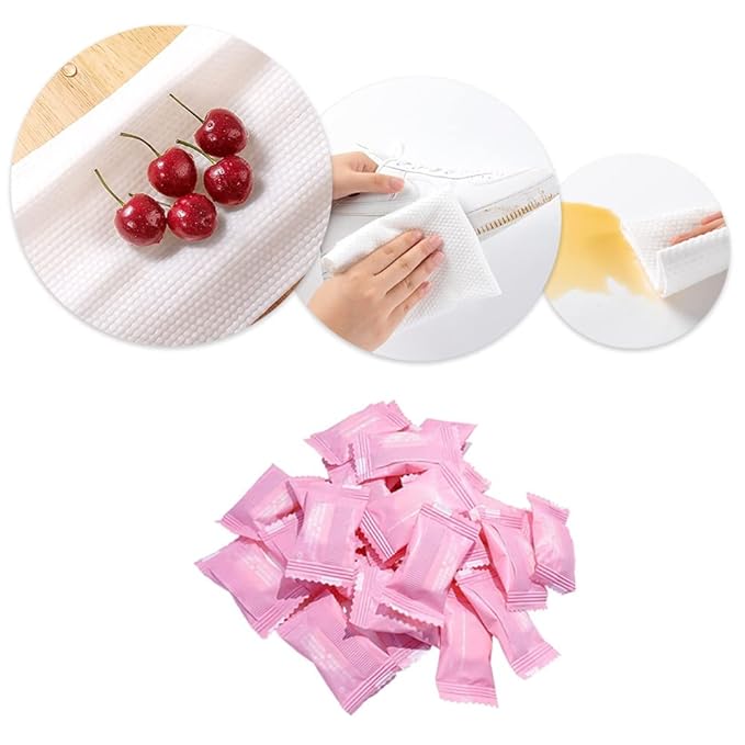 100 PCS Compressed Towels, Mini Face Towels,Tablets Portable Towels,Portable Mini Towels,Camping Wipes,Compressed Towels,Compressed WipesPertain Home Beauty and Outdoors Hiking