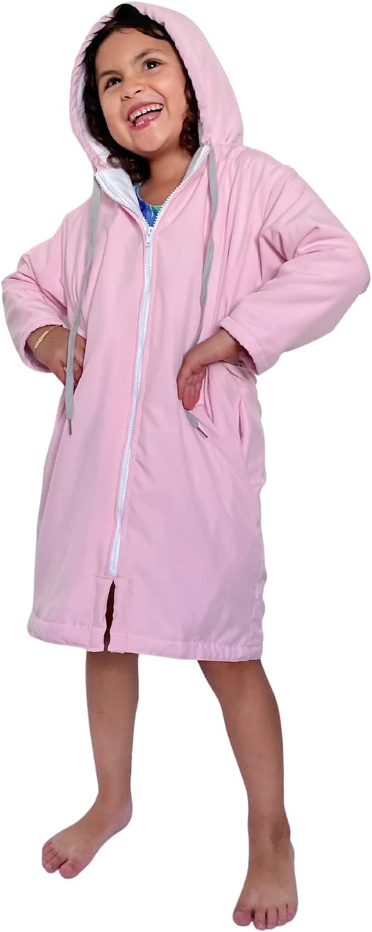 MACAR sport TOWEL swimming parka, waterproof fabric on the outside, dry jacket for kids and adults