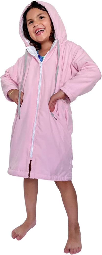 MACAR sport TOWEL swimming parka, waterproof fabric on the outside, dry jacket for kids and adults