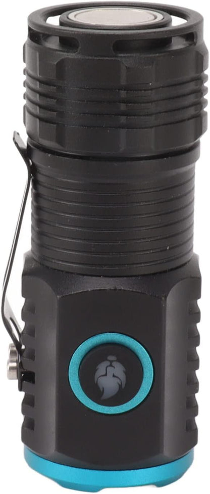 Flashlight Mini Powerful Flashlight High Luminous Flux 2000lm Bright USB C Rechargeable Best Tactical Torh LED 6 Modes IPX4 Waterproof Tail Magnet