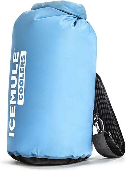 ICEMULE Classic Collapsible Sling Strap Cooler Hands Free, 100% Waterproof, Floats, 24+ Hours Cooling, Soft Sided Cooler for the Beach, Concerts, Traveling, RV-ing, Hiking, Kayaking, Camping & Fishing