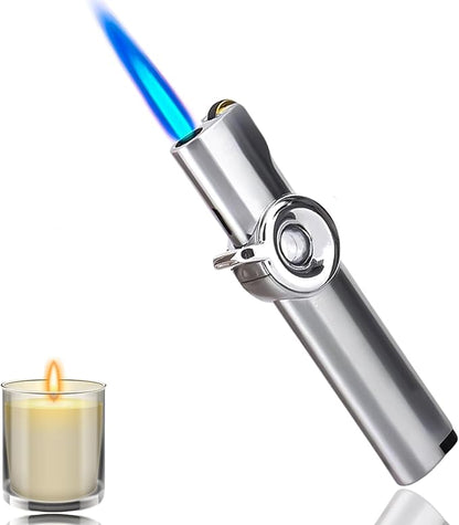 Cool Gadgets Metal Gears Butane Torch Lighters Refillable Novelty Lighter for Fireplace Candle Camping BBQ (Without Gas) (06)