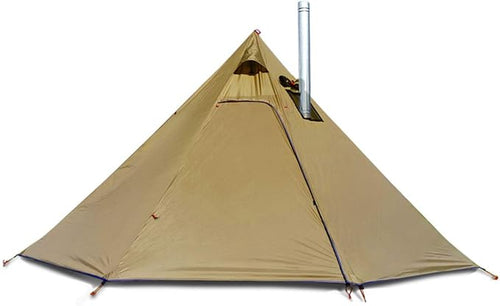 4 Persons 5lb Lightweight Tipi Hot Tents with Stove Jack, 7'3" Standing Room, Teepee Tent for Hunting Family Team Backpacking Camping Hiking