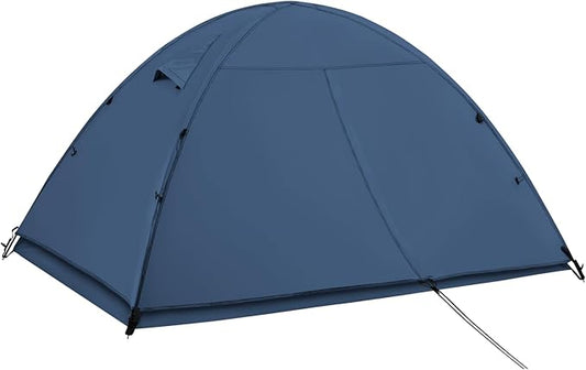 Ultralight Double Layer Waterproof 1/2 Person 4 Season Backpacking Dome Tent – Easy Setup Outdoor Essenssial Gear for Camping, Hiking, Hunting and Mountaineering