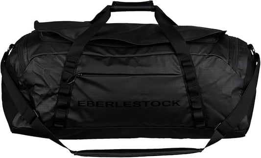 Eberlestock Hyllus Duffel Bag for Men - Durable, Water-Resistant, Small Men's Duffle Bag with Zipper Pockets, Ideal for Travel & Gym, Tactical Gear Bag, Hunting, Fishing, Camping - Black, 65L