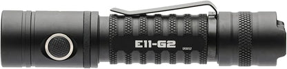 PowerTac E11-G2 Compact LED Flashlight – Extremely Bright 1300 Lumens Perfect for Everyday Carry or Professional Use, Rechargeable Type-C Charging Port, Waterproof, Hands-Free Operation