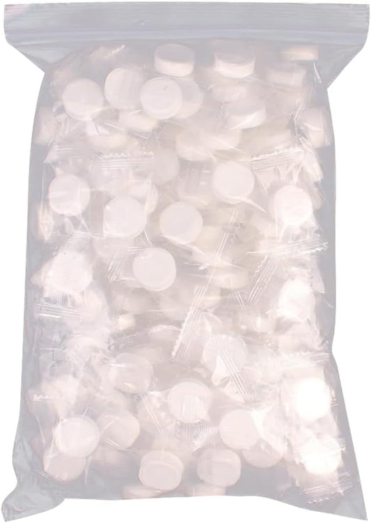 100 Pcs Compressed Towel Tablets Travel Portable Towels Mini White Face Towels Mini Compressed Camping Towels Coin Tissues for Home