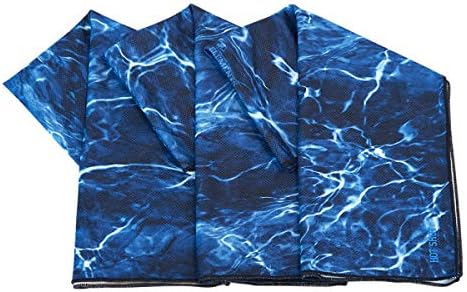 BUILTCOOL Adult Cooling Towel - Men & Women Chilly, Lightweight, Soft, Neck and Face Cooling Towel for Sport, Camping, Hunting, One Size, Mossy Oak Elements, 3 Pack