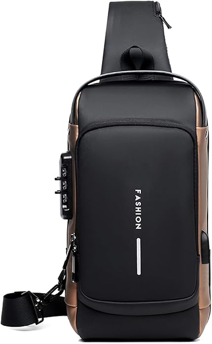 Anti-theft Chest Bag Business Shoulder Bags Satchel Bag with USB
