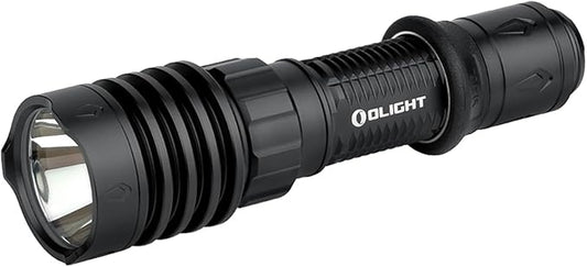 OLIGHT Warrior X 4 Rechargeable Tactical Flashlight 2,600 High Lumens with 630 Meters Long Range Thrower, Powerful Tail-Switch Light with USB-C Charging, Dual-Output for Daily and Tactical Use