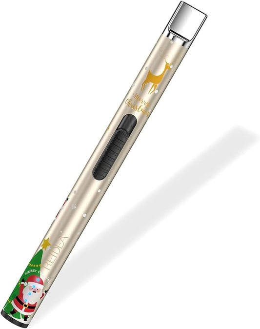 REIDEA Lighter S4 Pro Candle Lighter, Electric Lighters USB Rechargeable with Safety Switch Button and Power Indicator for Fireworks and BBQ Cooking, Fireworks, Family Use and Camping, Christmas