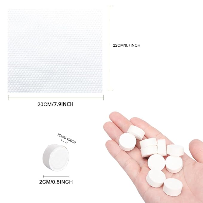 100 PCS Compressed Towels Pack with 2 Carrying Cases, Portable for Home Travel Camping Outdoors and Beauty Salon (100PCS + 2 Carrying Cases)