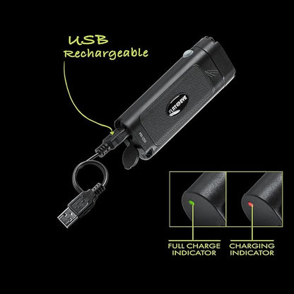 Panther Vision FLATEYE High Performance UNROUND Flashlight CREE LED Multi Position Waterproof & Shockproof (250 Lumens)