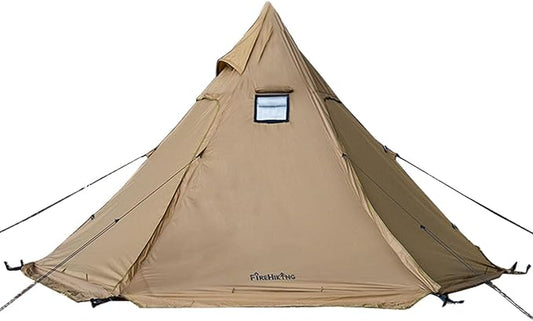 FIREHIKING Camping Hot Tent 2-4 Person Teepee Tent with Stove Jack for Backpacking Hunting