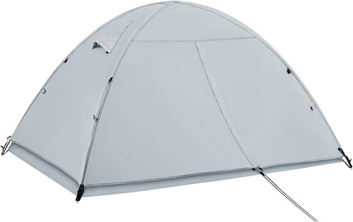 Ultralight Double Layer Waterproof 1/2 Person 4 Season Backpacking Dome Tent – Easy Setup Outdoor Essenssial Gear for Camping, Hiking, Hunting and Mountaineering