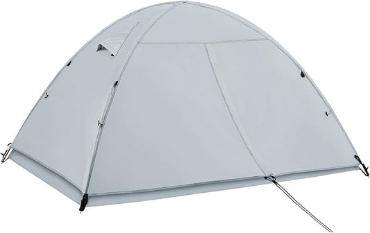 Ultralight Double Layer Waterproof 1/2 Person 4 Season Backpacking Dome Tent – Easy Setup Outdoor Essenssial Gear for Camping, Hiking, Hunting and Mountaineering