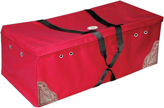 Derby Originals Hay Bale Bag Large 600D Waterproof with Leaf & Basket Hand Tooled Leather Accents 44" x 20" x 16"