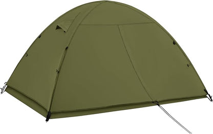 Ultralight Double Layer Waterproof 1/2 Person 4 Season Backpacking Dome Tent – Easy Setup Outdoor Essenssial Gear for Camping, Hiking, Hunting and Mountaineering