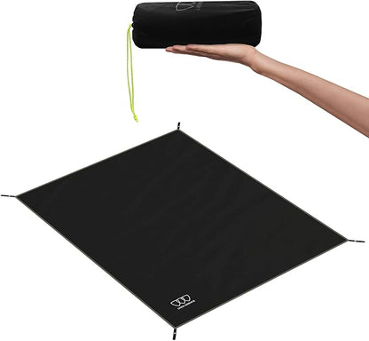 Gold Armour Tent Footprint, Camping Tarp Waterproof Ultralight - 84x60in | 84x84in | 84x96in | 82x106in | 120x108in | 120x120in | 120x144in Floor and Ground Tarps for Camping Hiking (Black 84x96in)