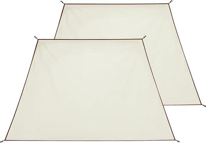 Sunwall for Instant Camping Canopy Shade Tent 8.2' X 8.2', Detachable Flap Sun Shade Side Wall Accessory to Block Sun, Wind, and Rain, 2 Pack Sidewall Only(Beige-2 pcs)