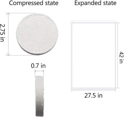 Compressed Towel Tablets Travel Towels Disposable Large Reusable 55x28 Inch for Camping Sports Hiking Beach Swim (55x28 Inch)