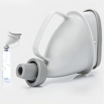 Unisex Urination Device Travel Emergency Toilet, Urinal Device with Tube and Handle, Travel Pee Bottle for Men and Women, Urinal Funnel Pee Funnel Women Pee Cup Stand Up for Outdoor, Camping