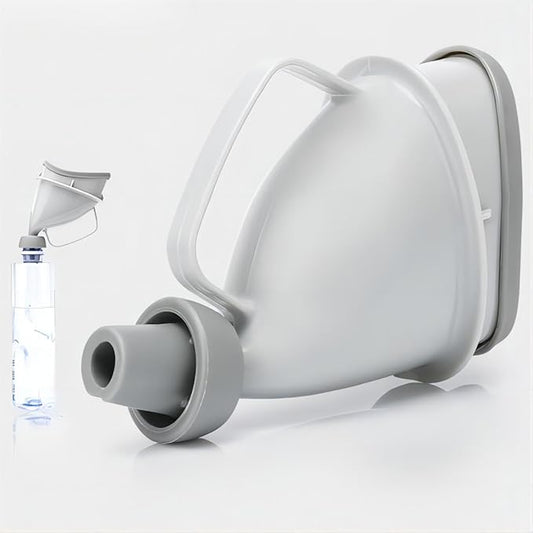 Unisex Urination Device Travel Emergency Toilet, Urinal Device with Tube and Handle, Travel Pee Bottle for Men and Women, Urinal Funnel Pee Funnel Women Pee Cup Stand Up for Outdoor, Camping