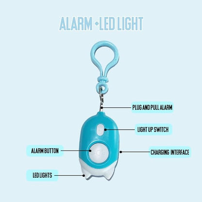 Personal Safety Alarm for Woman, Rechargeable Self Protection Alarm&Keychian 130dB with Double Emergency LED Flashlight for Woman,Men,Kids,Elderly(Christmas Packaging)