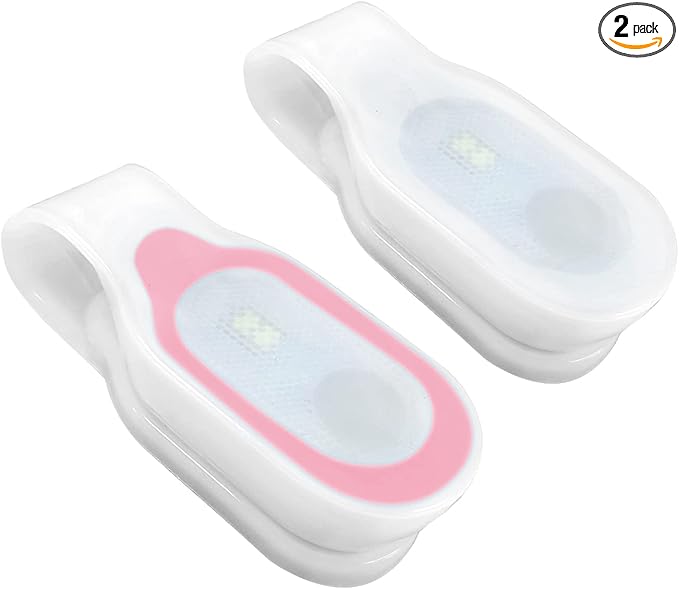 Nurse Nightshift Hands Free Lightweight Emergency LED Flashlight Clip on Flashlight Suitable for Walking Running Pets Outdoor Emergency(2PCS)