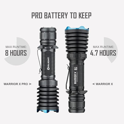 OLIGHT Warrior X Pro 2100 Lumens USB Magnetic Rechargeable Tactical Flashlight with 500 Meter Beam Distance for Hunting, Searching, Camping
