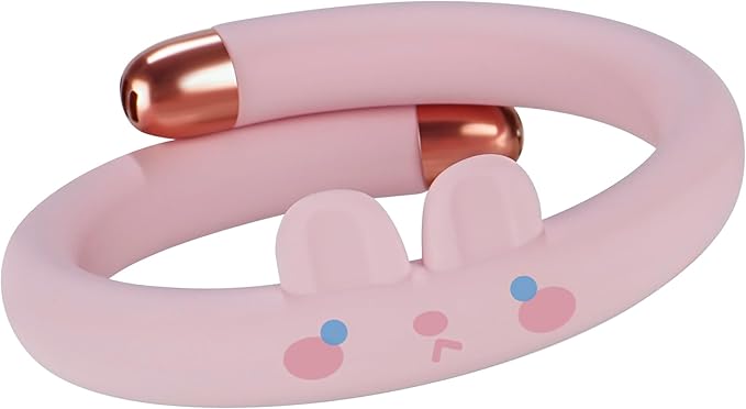 Mosquito Repellent Bracelets for Kids & Toddlers, Reusable Natural Bug Insect Repellent Bands, Waterproof DEET-Free Wristband for Outdoor Camping Traveling Essentials (Pink)