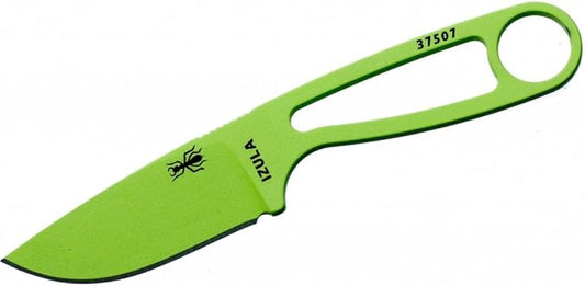 ESEE Knives Izula Fixed Blade Knife w/Survival Kit, Sheath & Clip Plate (Venom Green)