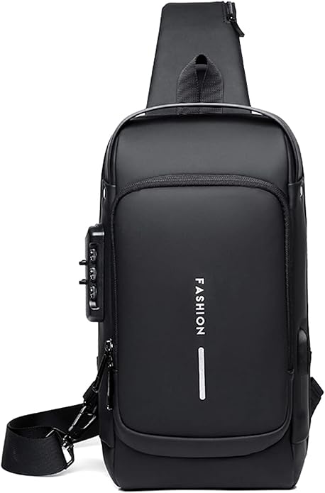 Anti-theft Chest Bag Business Shoulder Bags Satchel Bag with USB