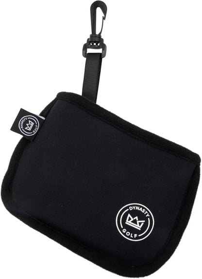 Golf Club Cleaner for Golf Bag - Golf Ball Cleaner Pouch - Waterproof Inside and Dry Outside - Golf Club Brush and Groove Cleaner in One - Golf Ball Washer - Golf Club Bag Accessories