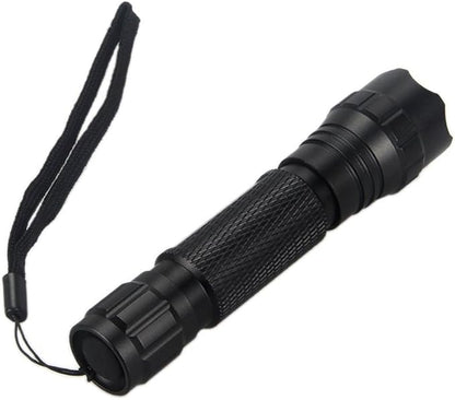 BESTSUN Super Bright Tactical Flashlight WF-501B L2 LED 1200 Lumens 1 Mode Hunting Light Lamp Torch Set with Pressure Tail Switch, Barrel Mount and Charger