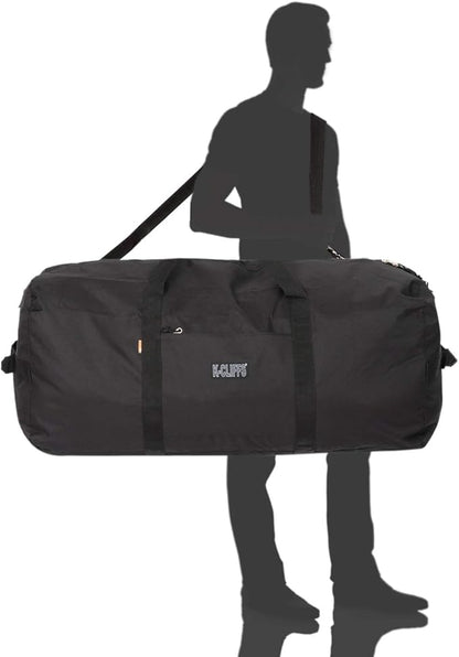 Heavy Duty Cargo Duffel Large Sport Gear Drum Set Equipment Hardware Travel Bag Rooftop Rack Bag (36" x 17" x 17", Black)