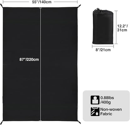 REDCAMP Ultralight Tent Footprint, PU 2000 Waterproof Camping Tent Tarp with Drawstring Carrying Bag, Waterproof Camping Tarp for Outdoor Hiking Camping