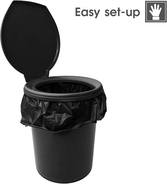 Portable Toilet Seat for 5 Gallon Bucket Emergency Outdoor Camping Snap on Luggable Loo Toilet Cover for Adults and Kids