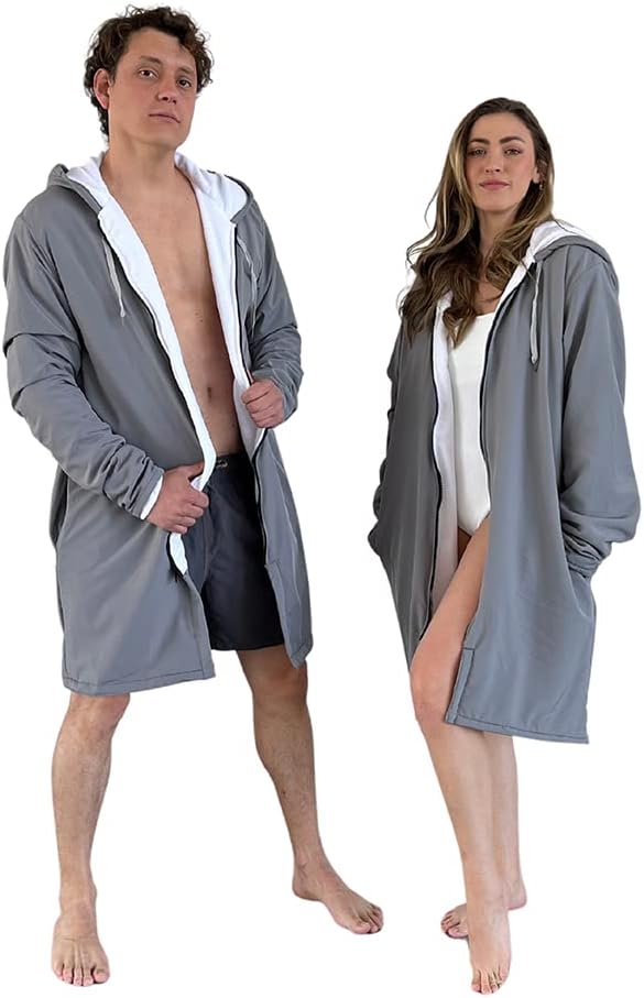 MACAR sport TOWEL swimming parka, waterproof fabric on the outside, dry jacket for kids and adults