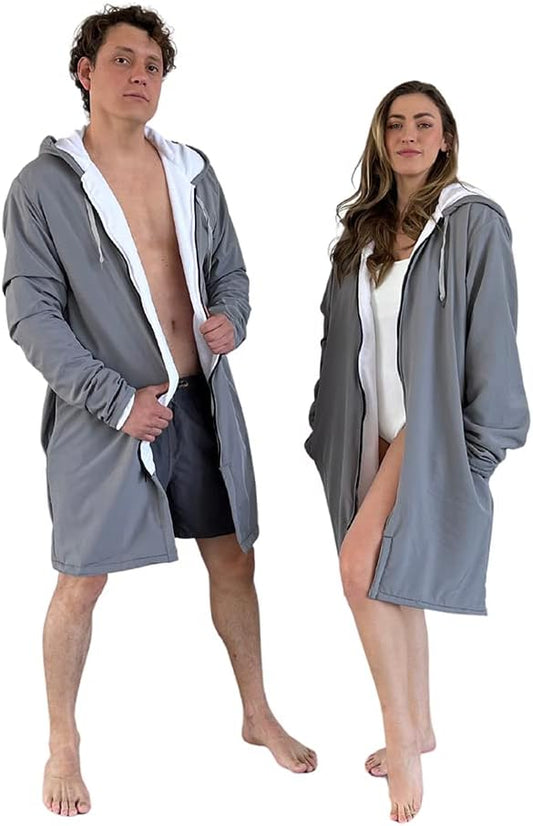 MACAR sport TOWEL swimming parka, waterproof fabric on the outside, dry jacket for kids and adults