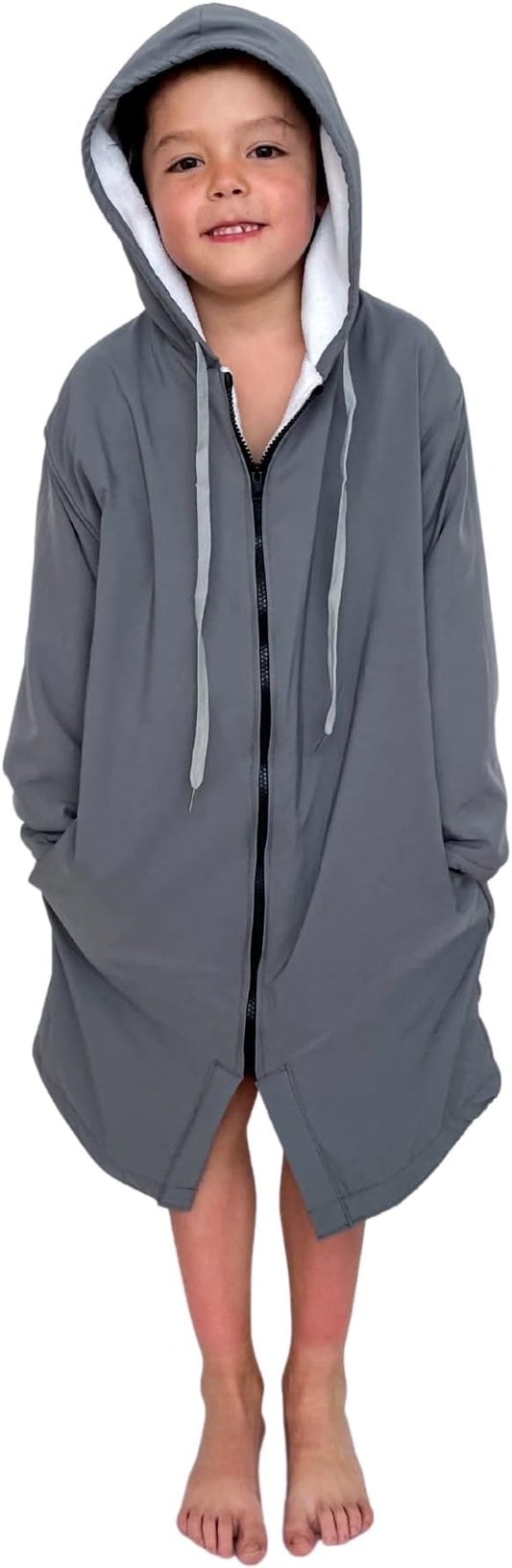 MACAR sport TOWEL swimming parka, waterproof fabric on the outside, dry jacket for kids and adults