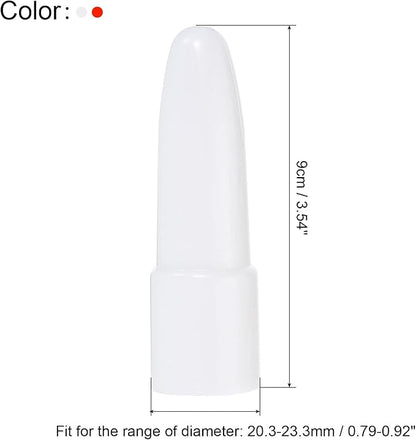 PATIKIL Flashlight Diffuser Caps Set, 2 Pcs PC Plastic Wear-Resistant Flashlight Signal Wand for Most LED Flashlights, White Red