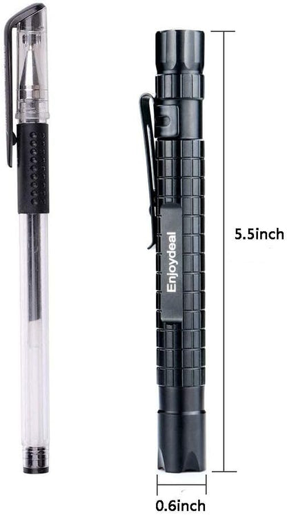5PCS LED Pen Light Flashlight Ultra Slim 1000LM Penlight Waterproof Pocket Flashlight for Indoor Outdoor Inspection Work Repair and Emergency 5.5inch