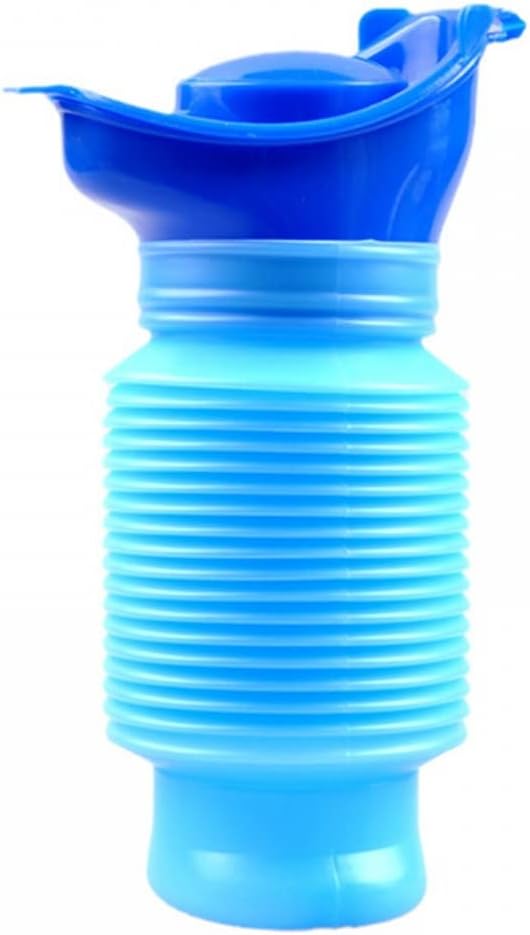 MiOYOOW Portable Urinal Bottle, Shrinkable Emergency Urinal Leakproof Pee Bottle for Car Camping Hiking Traveling (600ML/750ML)